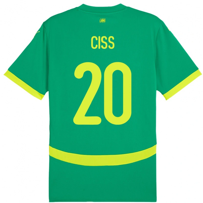 Danxen Män Senegal Amadou Ciss #20 Grön Bortatröja Matchtröjor 24-26 Tröjor T-Tröja