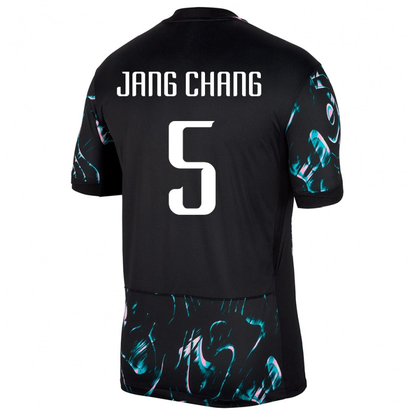 Danxen Män Sydkorea Jang Chang #5 Svart Bortatröja Matchtröjor 24-26 Tröjor T-Tröja