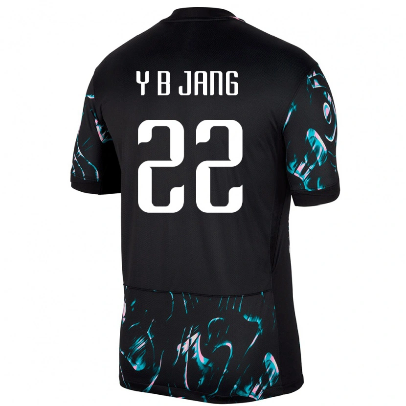 Danxen Män Sydkorea Jang Yu Bin #22 Svart Bortatröja Matchtröjor 24-26 Tröjor T-Tröja