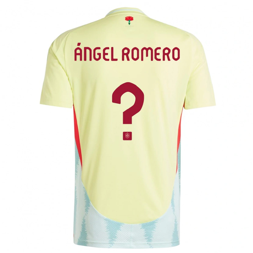 Danxen Män Spanien Miguel Ángel Romero #0 Gul Bortatröja Matchtröjor 24-26 Tröjor T-Tröja