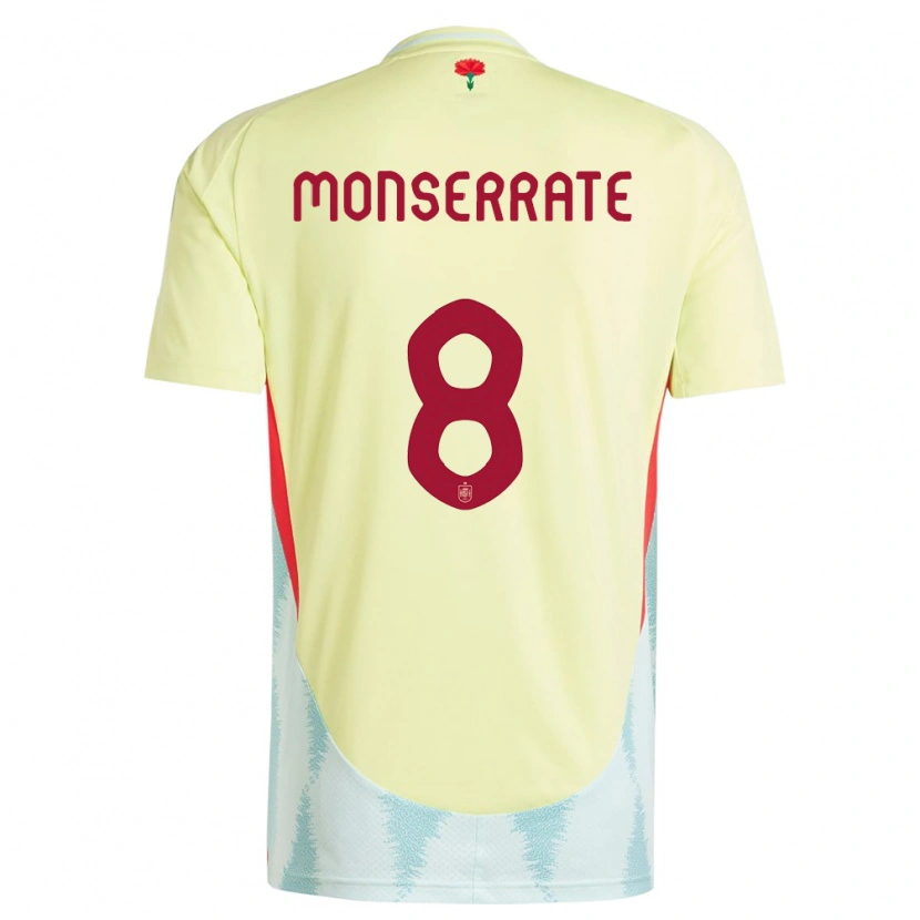 Danxen Män Spanien Jano Monserrate #8 Gul Bortatröja Matchtröjor 24-26 Tröjor T-Tröja