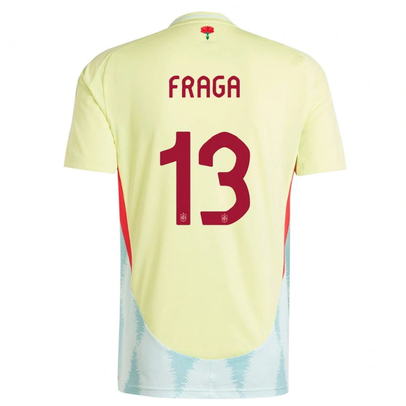 Danxen Män Spanien Aitor Fraga #13 Gul Bortatröja Matchtröjor 24-26 Tröjor T-Tröja