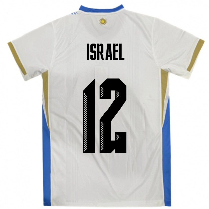Danxen Män Uruguay Franco Israel #12 Vit Blå Bortatröja Matchtröjor 24-26 Tröjor T-Tröja