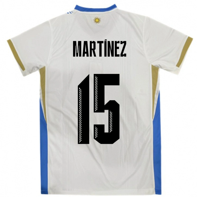 Danxen Män Uruguay Rocio Martinez #15 Vit Blå Bortatröja Matchtröjor 24-26 Tröjor T-Tröja