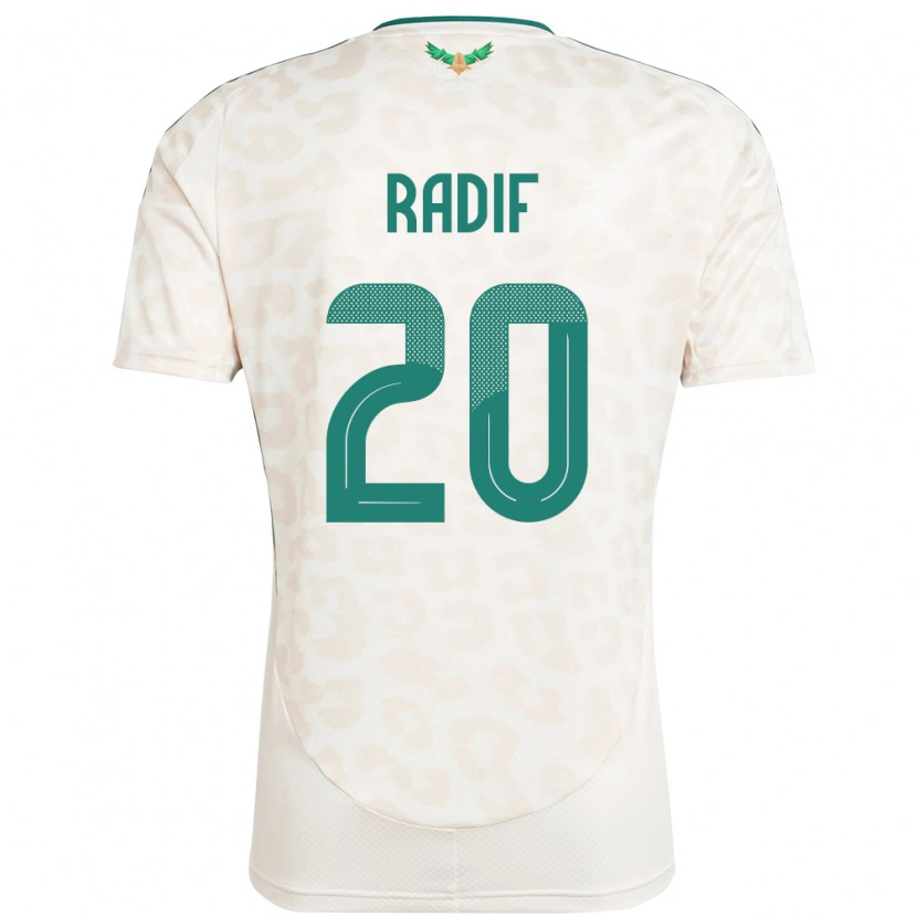 Danxen Män Saudi-Arabien Abdullah Radif #20 Vit Bortatröja Matchtröjor 24-26 Tröjor T-Tröja