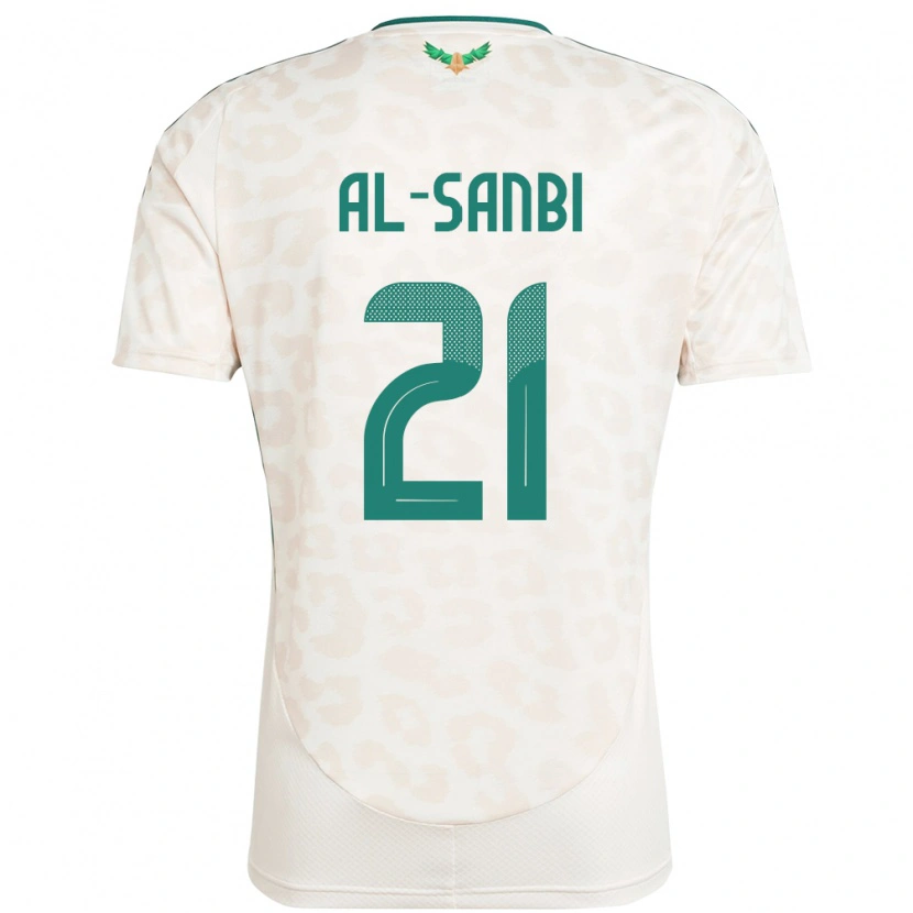 Danxen Män Saudi-Arabien Abdulrahman Al-Sanbi #21 Vit Bortatröja Matchtröjor 24-26 Tröjor T-Tröja
