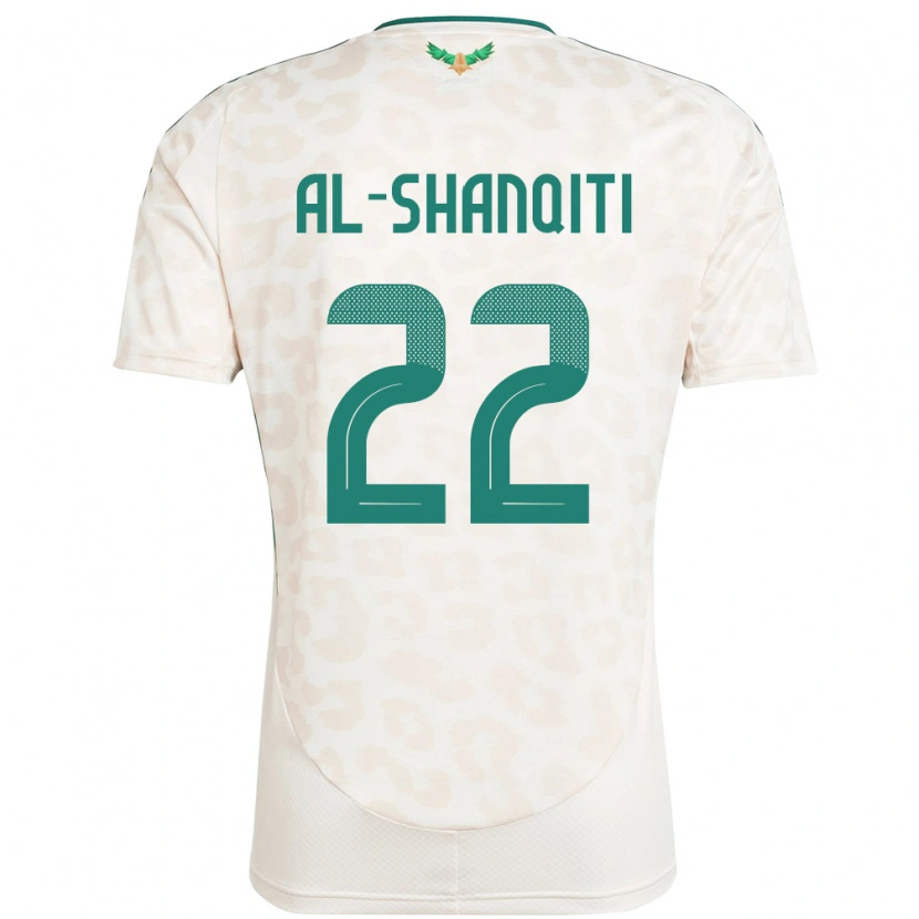 Danxen Män Saudi-Arabien Hamed Al-Shanqiti #22 Vit Bortatröja Matchtröjor 24-26 Tröjor T-Tröja