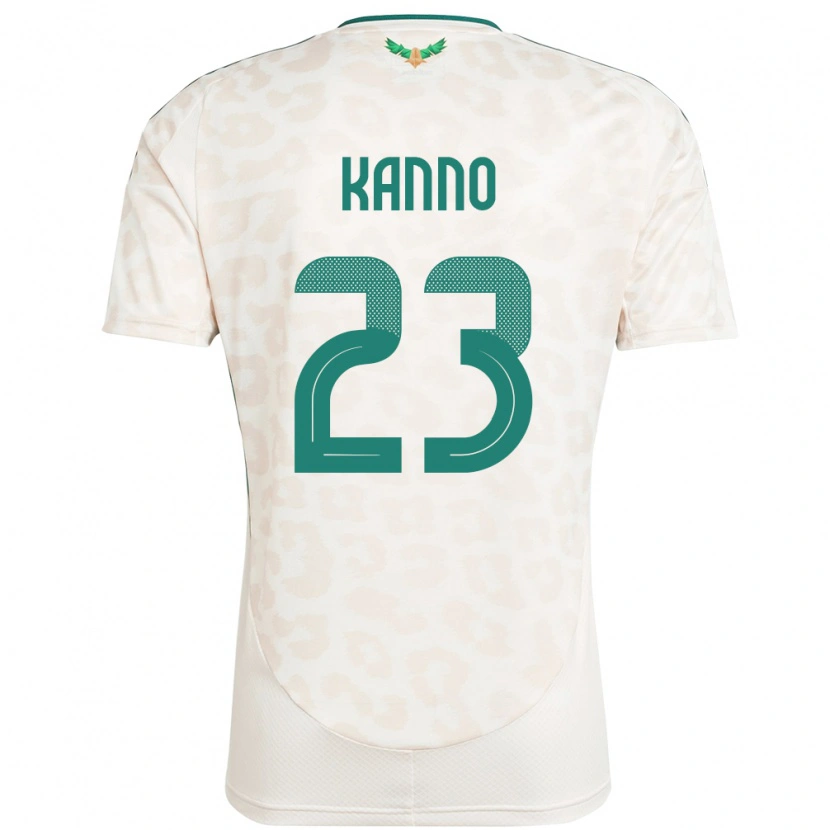 Danxen Män Saudi-Arabien Mohamed Kanno #23 Vit Bortatröja Matchtröjor 24-26 Tröjor T-Tröja