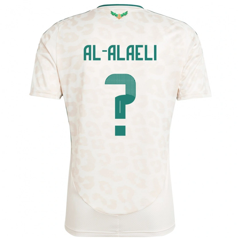 Danxen Män Saudi-Arabien Mishal Al-Alaeli #0 Vit Bortatröja Matchtröjor 24-26 Tröjor T-Tröja