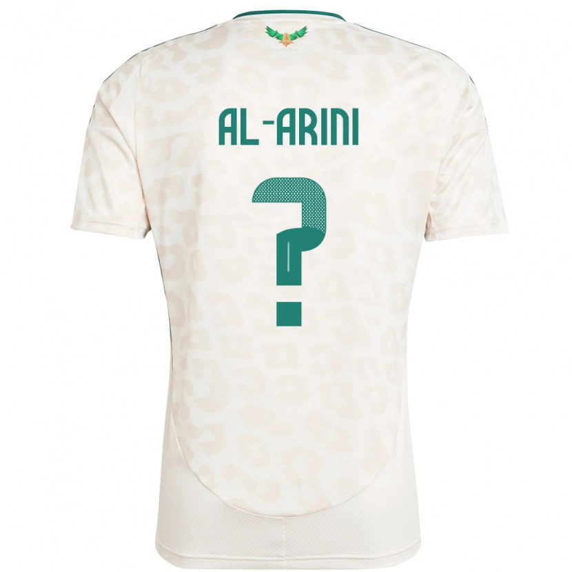 Danxen Män Saudi-Arabien Bassem Al-Arini #0 Vit Bortatröja Matchtröjor 24-26 Tröjor T-Tröja