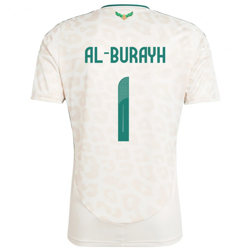 Danxen Män Saudi-Arabien Mahmoud Al-Burayh #1 Vit Bortatröja Matchtröjor 24-26 Tröjor T-Tröja