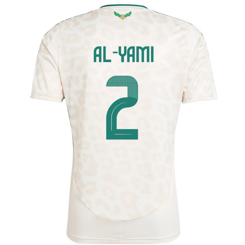 Danxen Män Saudi-Arabien Marwan Al-Yami #2 Vit Bortatröja Matchtröjor 24-26 Tröjor T-Tröja
