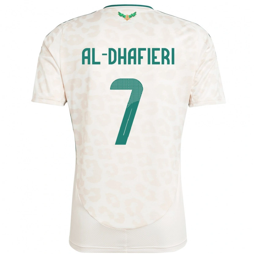 Danxen Män Saudi-Arabien Jathob Al-Dhafieri #7 Vit Bortatröja Matchtröjor 24-26 Tröjor T-Tröja