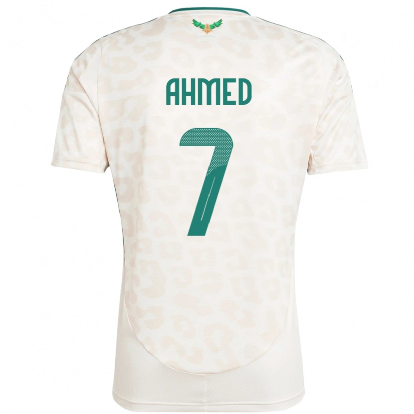 Danxen Män Saudi-Arabien Thari Ahmed #7 Vit Bortatröja Matchtröjor 24-26 Tröjor T-Tröja