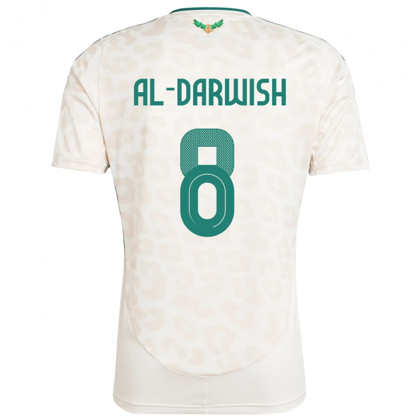 Danxen Män Saudi-Arabien Mohammed Al-Darwish #8 Vit Bortatröja Matchtröjor 24-26 Tröjor T-Tröja