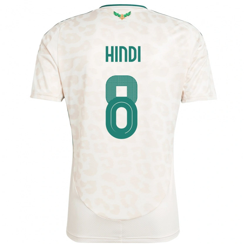 Danxen Män Saudi-Arabien Anas Hindi #8 Vit Bortatröja Matchtröjor 24-26 Tröjor T-Tröja