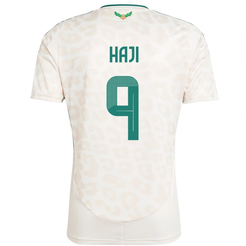 Danxen Män Saudi-Arabien Talal Haji #9 Vit Bortatröja Matchtröjor 24-26 Tröjor T-Tröja