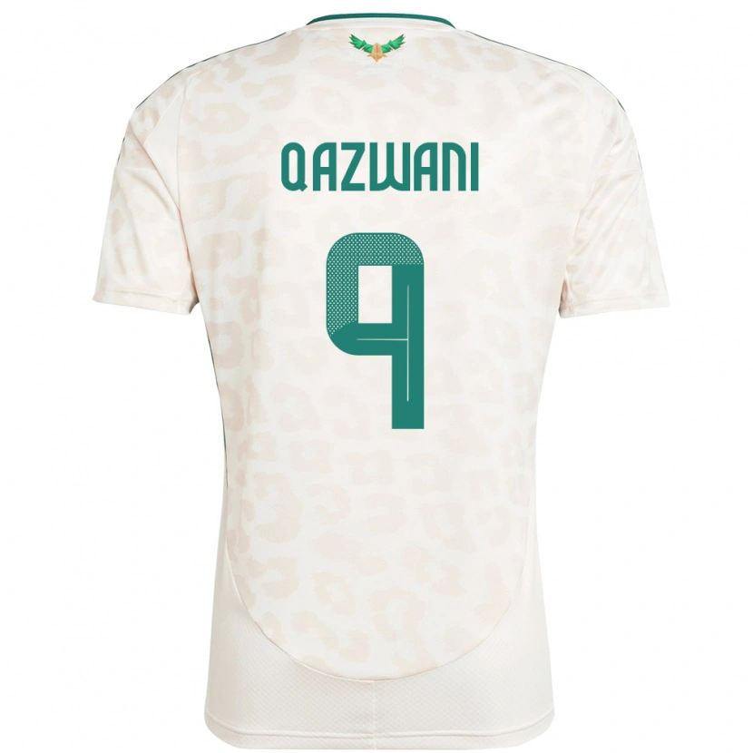 Danxen Män Saudi-Arabien Ali Qazwani #9 Vit Bortatröja Matchtröjor 24-26 Tröjor T-Tröja