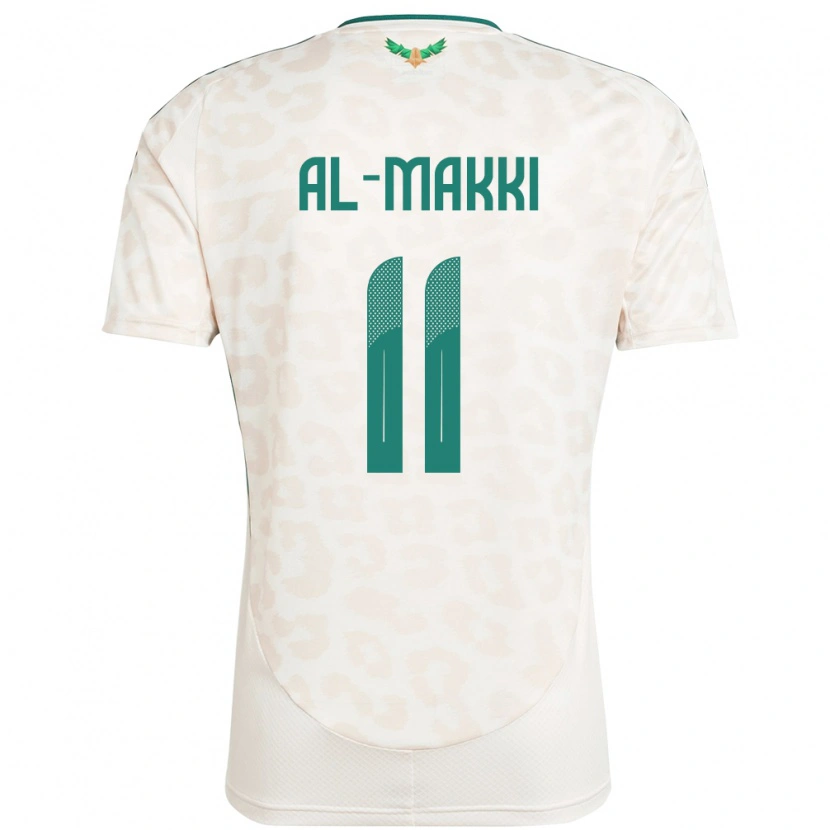 Danxen Män Saudi-Arabien Ali Al-Makki #11 Vit Bortatröja Matchtröjor 24-26 Tröjor T-Tröja