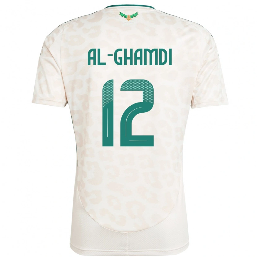 Danxen Män Saudi-Arabien Rayan Al-Ghamdi #12 Vit Bortatröja Matchtröjor 24-26 Tröjor T-Tröja