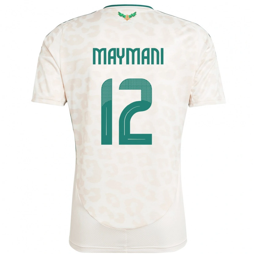 Danxen Män Saudi-Arabien Ammar Maymani #12 Vit Bortatröja Matchtröjor 24-26 Tröjor T-Tröja