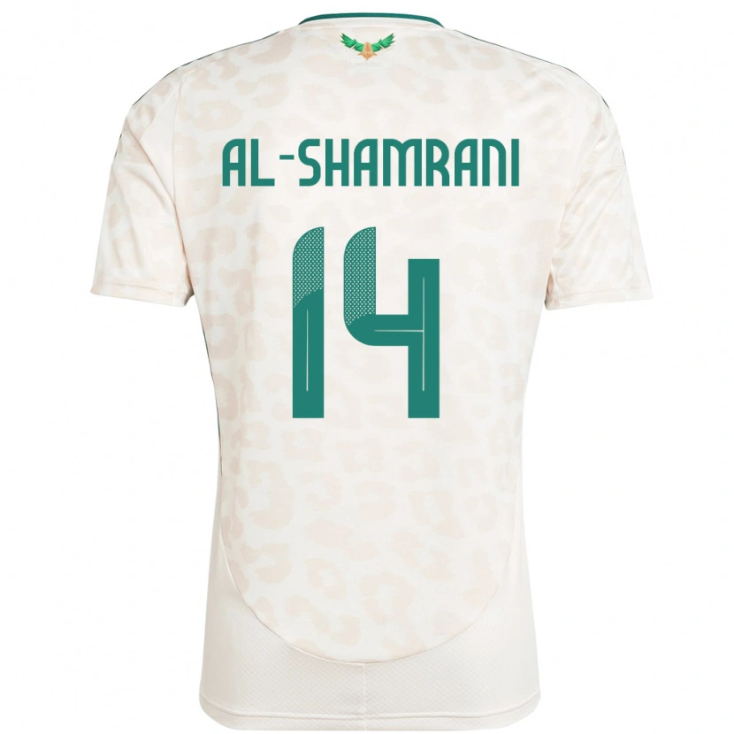 Danxen Män Saudi-Arabien Farhah Al-Shamrani #14 Vit Bortatröja Matchtröjor 24-26 Tröjor T-Tröja