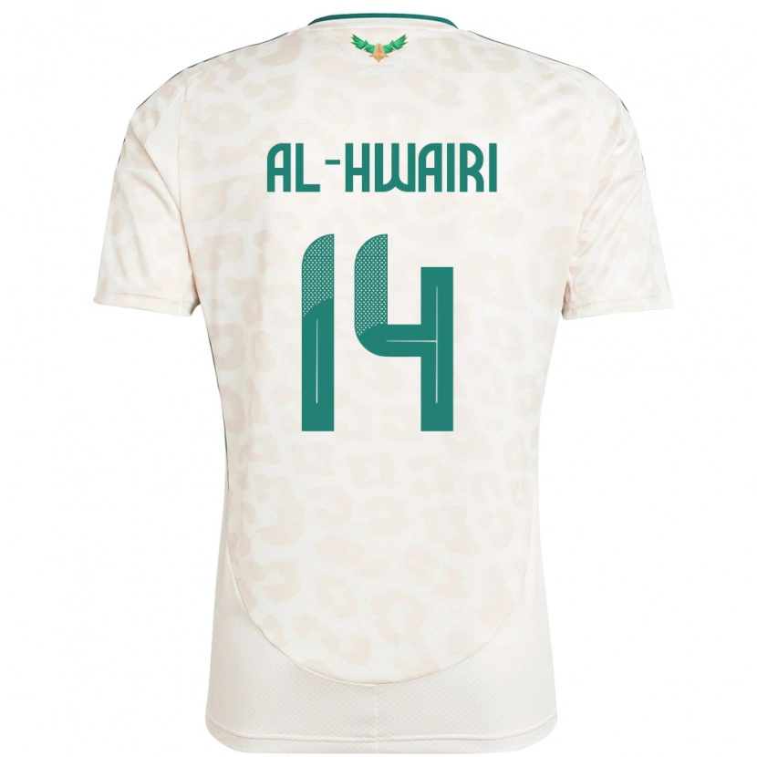 Danxen Män Saudi-Arabien Nawaf Al-Hwairi #14 Vit Bortatröja Matchtröjor 24-26 Tröjor T-Tröja