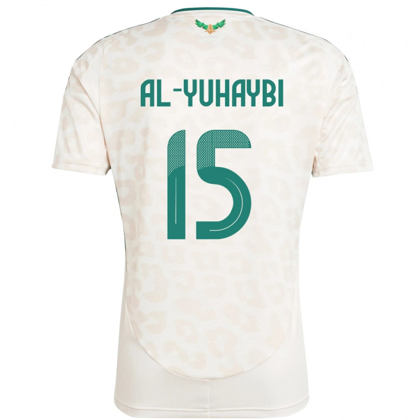 Danxen Män Saudi-Arabien Amar Al-Yuhaybi #15 Vit Bortatröja Matchtröjor 24-26 Tröjor T-Tröja