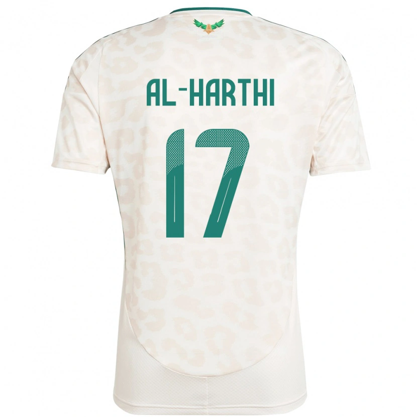 Danxen Män Saudi-Arabien Adel Al-Harthi #17 Vit Bortatröja Matchtröjor 24-26 Tröjor T-Tröja