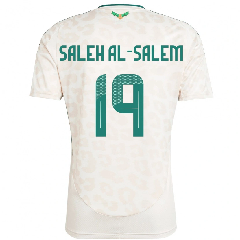 Danxen Män Saudi-Arabien Yousef Saleh Al-Salem #19 Vit Bortatröja Matchtröjor 24-26 Tröjor T-Tröja