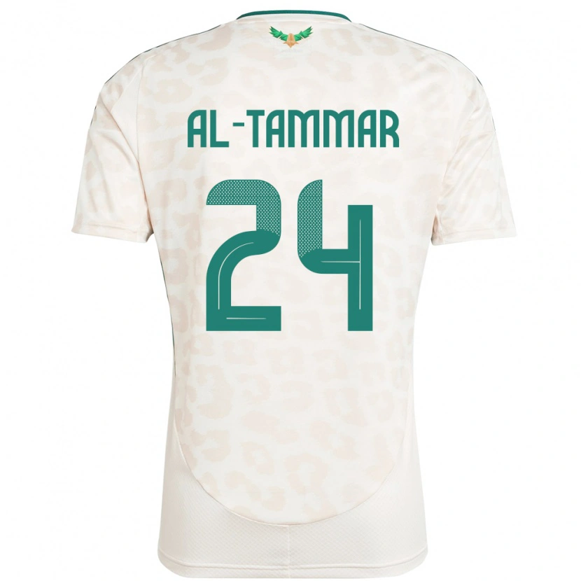 Danxen Män Saudi-Arabien Abdulaziz Al-Tammar #24 Vit Bortatröja Matchtröjor 24-26 Tröjor T-Tröja
