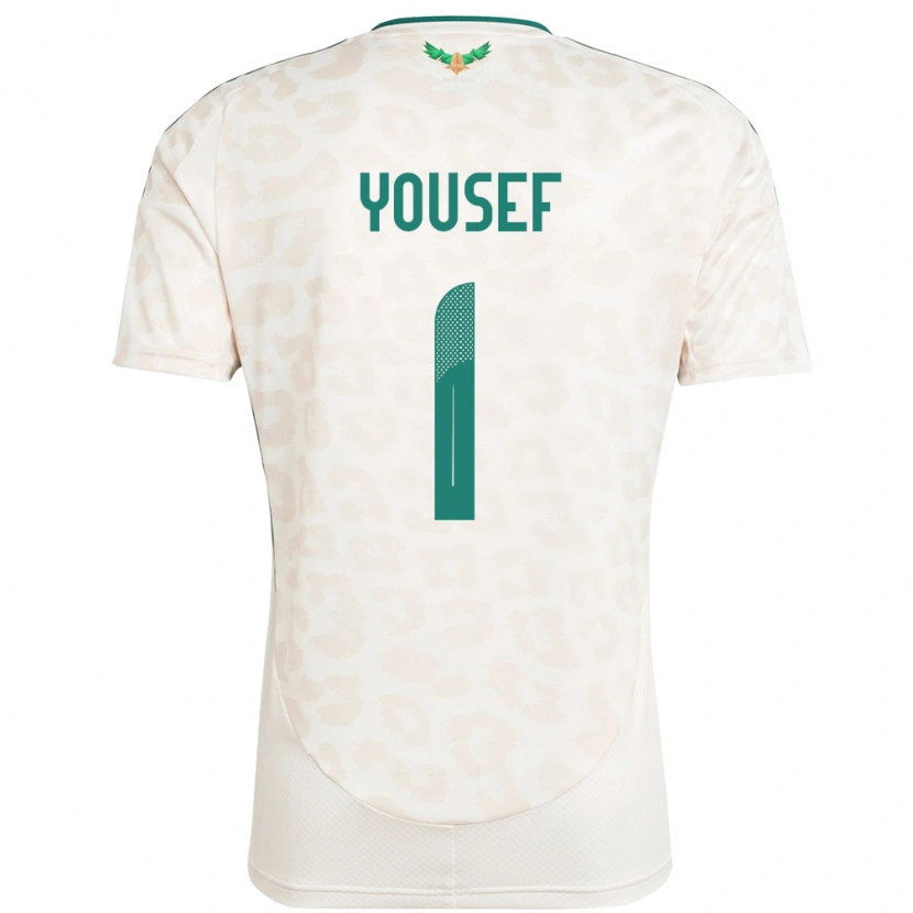 Danxen Män Saudi-Arabien Hamed Yousef #1 Vit Bortatröja Matchtröjor 24-26 Tröjor T-Tröja