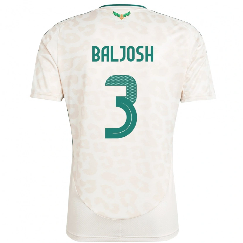 Danxen Män Saudi-Arabien Turki Baljosh #3 Vit Bortatröja Matchtröjor 24-26 Tröjor T-Tröja