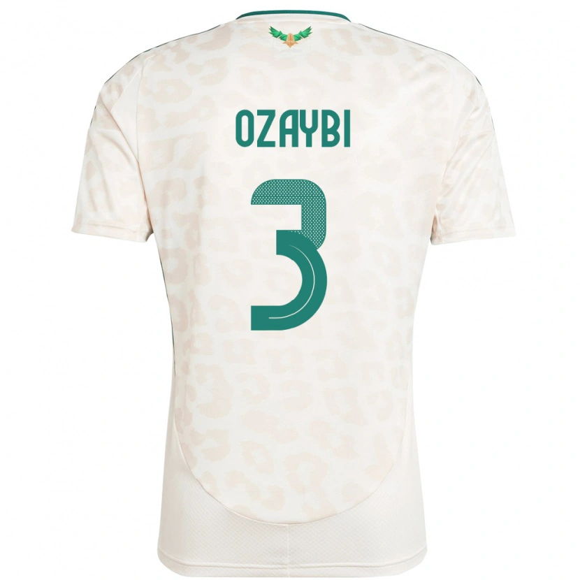 Danxen Män Saudi-Arabien Raed Ozaybi #3 Vit Bortatröja Matchtröjor 24-26 Tröjor T-Tröja