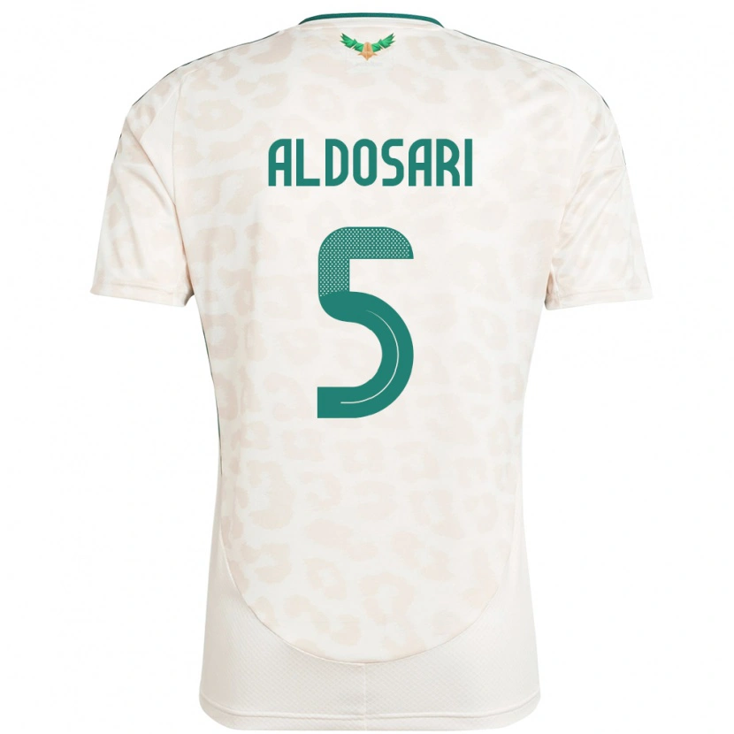 Danxen Män Saudi-Arabien Mohammed Aldosari #5 Vit Bortatröja Matchtröjor 24-26 Tröjor T-Tröja