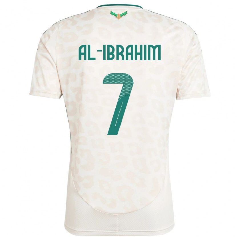 Danxen Män Saudi-Arabien Noura Al Ibrahim #7 Vit Bortatröja Matchtröjor 24-26 Tröjor T-Tröja