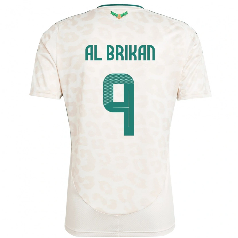 Danxen Män Saudi-Arabien Feras Al Brikan #9 Vit Bortatröja Matchtröjor 24-26 Tröjor T-Tröja