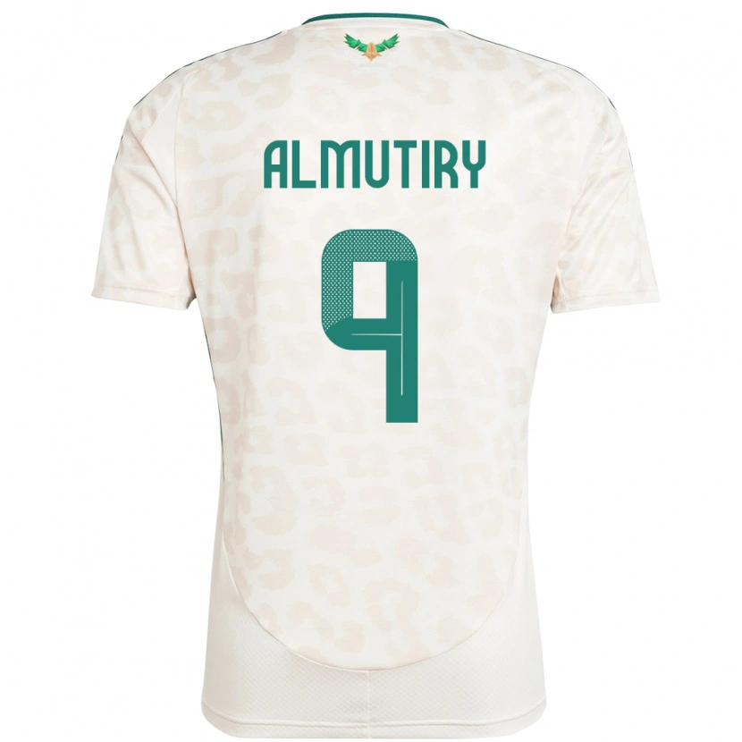 Danxen Män Saudi-Arabien Saad Almutiry #9 Vit Bortatröja Matchtröjor 24-26 Tröjor T-Tröja
