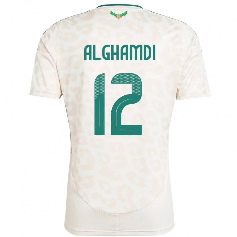 Danxen Män Saudi-Arabien Faisal Alghamdi #12 Vit Bortatröja Matchtröjor 24-26 Tröjor T-Tröja
