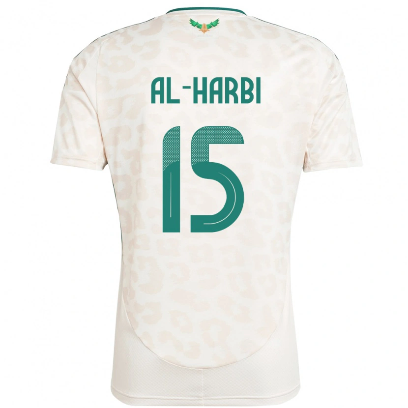 Danxen Män Saudi-Arabien Mashael Al Harbi #15 Vit Bortatröja Matchtröjor 24-26 Tröjor T-Tröja