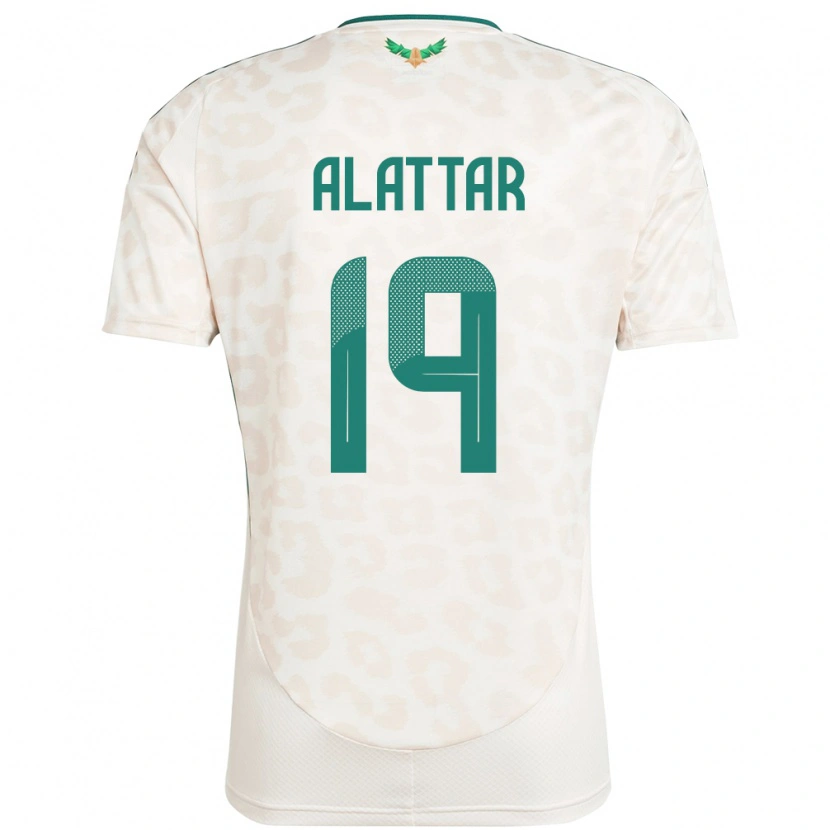 Danxen Män Saudi-Arabien Ramiz Alattar #19 Vit Bortatröja Matchtröjor 24-26 Tröjor T-Tröja
