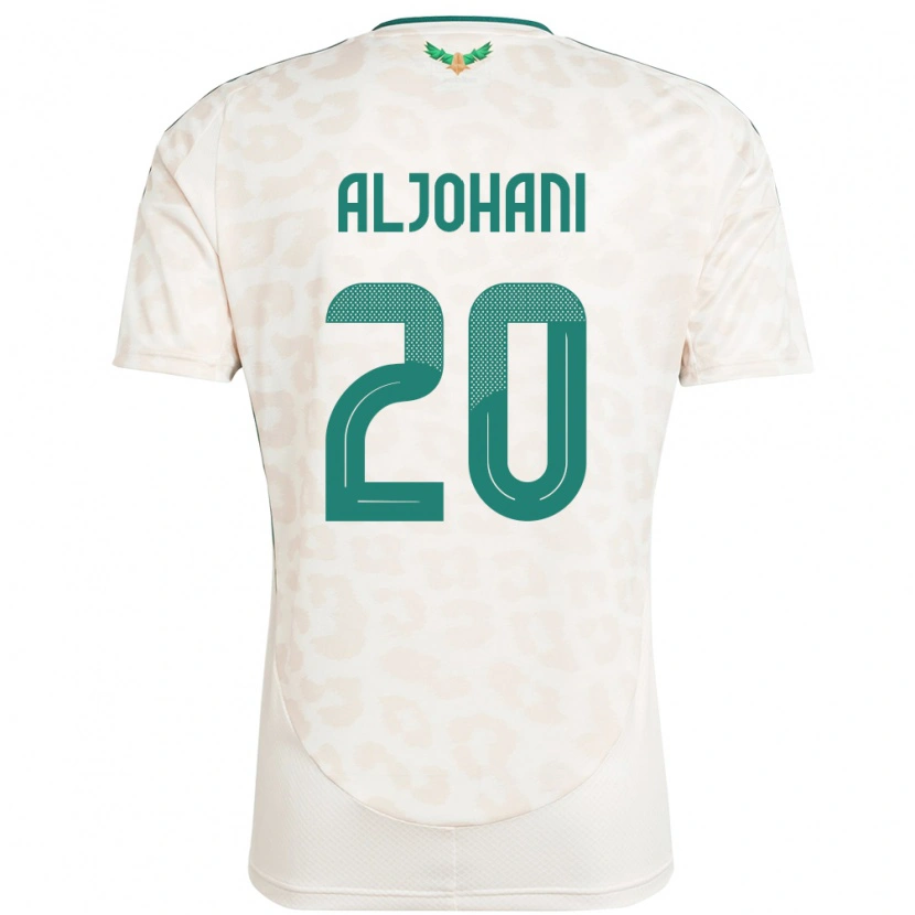 Danxen Män Saudi-Arabien Ziyad Aljohani #20 Vit Bortatröja Matchtröjor 24-26 Tröjor T-Tröja