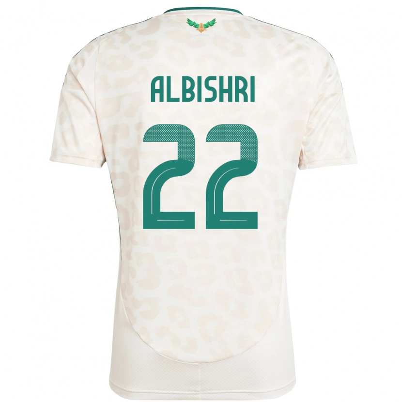 Danxen Män Saudi-Arabien Nawaf Albishri #22 Vit Bortatröja Matchtröjor 24-26 Tröjor T-Tröja