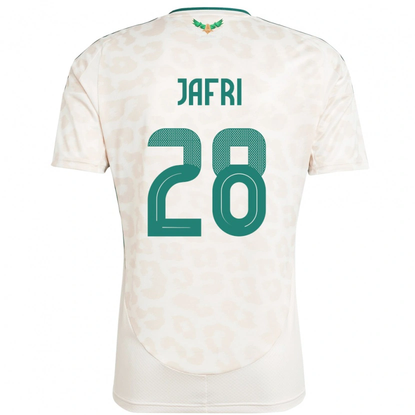 Danxen Män Saudi-Arabien Farah Jafri #28 Vit Bortatröja Matchtröjor 24-26 Tröjor T-Tröja