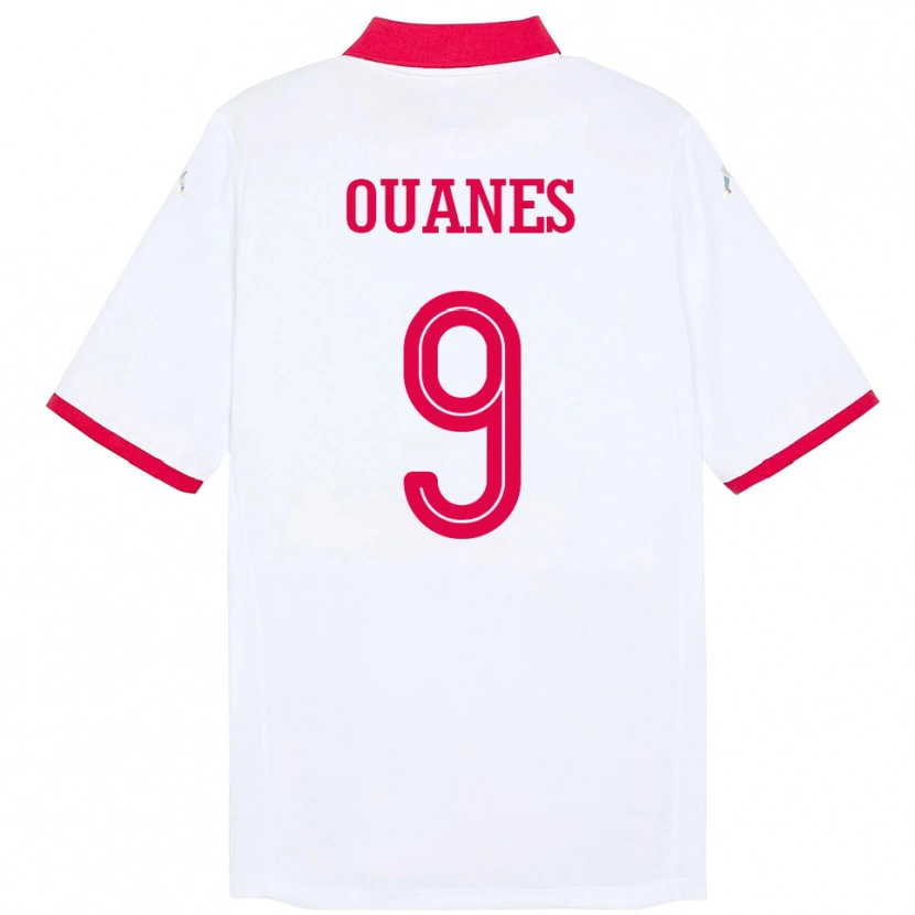 Danxen Män Tunisien Mortadha Ben Ouanes #9 Vit Bortatröja Matchtröjor 24-26 Tröjor T-Tröja
