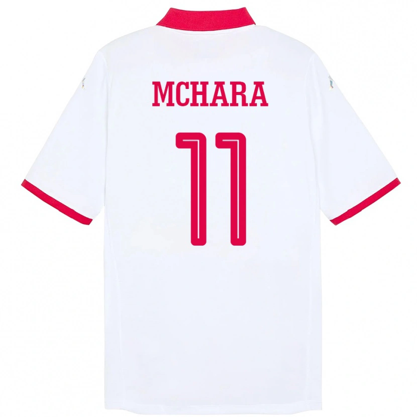 Danxen Män Tunisien Imen Mchara #11 Vit Bortatröja Matchtröjor 24-26 Tröjor T-Tröja