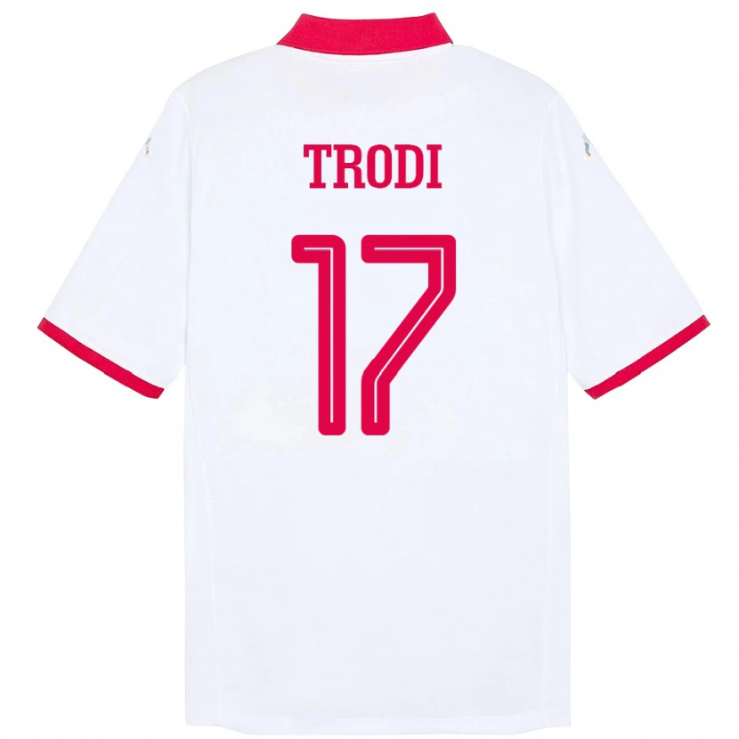 Danxen Män Tunisien Imen Trodi #17 Vit Bortatröja Matchtröjor 24-26 Tröjor T-Tröja