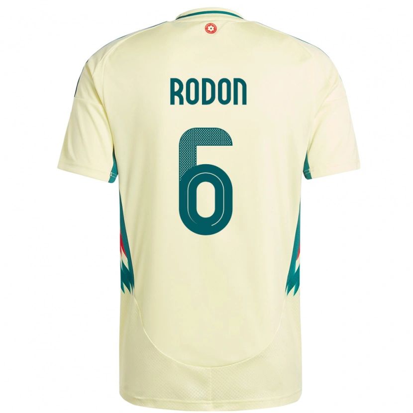 Danxen Män Wales Joe Rodon #6 Beige Gul Bortatröja Matchtröjor 24-26 Tröjor T-Tröja
