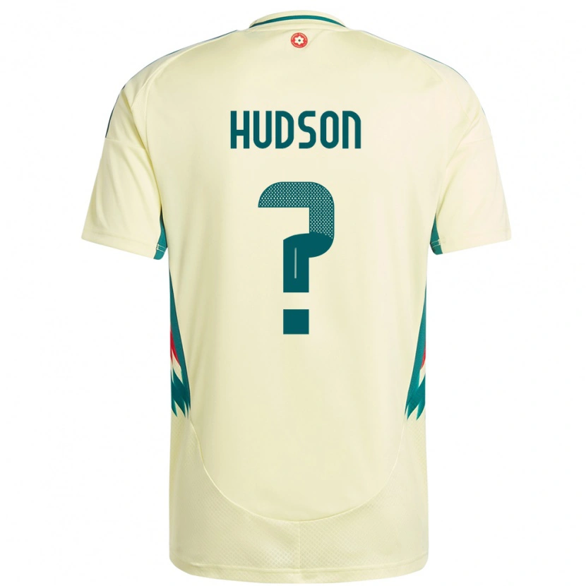 Danxen Män Wales Max Hudson #0 Beige Gul Bortatröja Matchtröjor 24-26 Tröjor T-Tröja