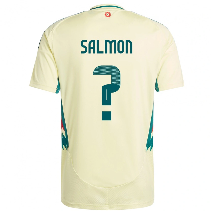 Danxen Män Wales Josh Salmon #0 Beige Gul Bortatröja Matchtröjor 24-26 Tröjor T-Tröja